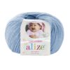 Alize Baby Wool, Цвет № 350: Светло-голубой
