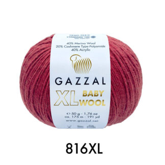 Нитки Gazzal Baby Wool XL, Колір № 816