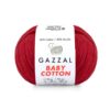 Gazzal Baby Cotton, Колір № 3439: Темно-червоний