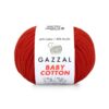 Gazzal Baby Cotton, Колір № 3443: Червоний