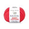 Gazzal Baby Cotton, Колір № 3458: Червоно-кораловий