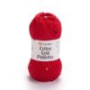 YarnArt Cotton Gold Paillettes, Цвет № 7115: Красный